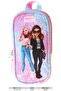 Girl's Wonderful Printed Pink - Turquoise Primary School Pencil Bag - School Pencil Case - W6071 - 3
