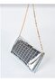 Mercan Stores Envelope 2-Compartment Chain Strap Women's Hand and Shoulder Bag – Portfolio Clutch - 2