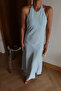 Halter Neck Backless Maxi Dress - 3