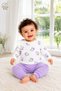 Baby Girl Heart Patterned Top and Bottom Set Seasonal 3 6 9 12 Months - 4