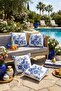 Tile Animals Patterned 4-Piece Throw Pillow Cover Set - 3