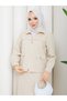 Women's Pocket Detailed Zippered Jacket and Skirt Islamic Clothing Two-Piece Set - 5