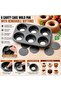 6-Cup Nonstick Muffins, Cupcakes & Mini Cheese cake Pan– Removable Bottoms, Oven-Safe, Dishwasher-Safe - 3