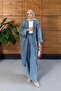 Women's Embroidered Bat Sleeve Jeans Set