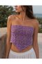Organic Thread Knitted Multi-Purpose Bandana Bustier – Tie-Up Crop Top, Bikini Cover-Up, and Hair Accessory - 2