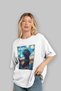 For Dog Lovers 3 Front Dog Prints White Oversize T-Shirt 100% Cotton Unisex Dog Lover Premium Design - 4