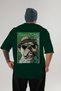 For Dog Lovers 67 Back Dog Print Green Oversize T-Shirt 100% Cotton Unisex Dog Lover Premium Design - 2