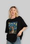 For the Love of Dogs 48 Front Dog Printed Black Oversize T-Shirt 100% Cotton Unisex Dog Lover Premium Design - 4
