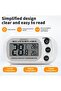 Refrigerator Thermometer, Digital Freezer Thermometer, Easy-to-Read LCD Display, Records High/Low Temperatures, With Hook And Retractable Stand, Suitable For Kitchens, Dining Rooms, Family - 2