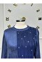 Women's New Season Kupra Fabric Denim Pattern Dress - 4
