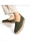 Laceless Straw Detailed Rubber Sole Knitwear Loafer 101-1834 Men's Shoes - 2