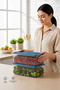 Set of 4 4300 ml Refrigerator and Freezer Storage Containers, Food Organizer with Lids - 2
