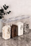 4-Piece Vacuum Lid 1700 ml Storage Container Acrylic Mica Tea Sugar Coffee Salt Storage Jar with Labels - 4