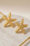 Women's Gold Starfish Earrings