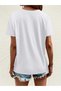 Women's Bird Balloon Graphic Crew Neck T-Shirt Oversize Loose Boyfriend Black - 4