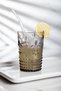 Acrylic Smoked Single Short Glass & Water Soft Drink Coffee Cup 400 ml (Not Glass)
