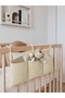 Baby Crib Bed Edge Organizer Crib Organizer Baby Bedside Organizer Crib Organizer with Pockets 48X23 cm - 2