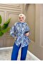 Rosalia Floral Patterned Shirt Blue - 3