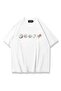 Sea Shells Printed White Oversize T-Shirt