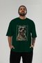 For the Love of Dogs 49 Dog Printed Green Oversize T-Shirt 100% Cotton Unisex Dog Lover Premium Design - 5