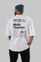 Math Teacher Oversize Back Printed White T-Shirt 100% Cotton Streetwear Premium Comfortable Fit - 4