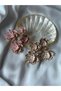 Gold Metal Dangling Flower Earrings - 5