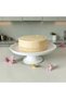 Metal Cake and Pastry Stand Cake Plate 24 cm Stainless Serving Dish