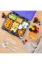 Convertible Bento Lunch Box w/ Insulated Lunch Bag – Teddy Black - 5