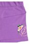 100% Cotton Embroidered Summer Purple Girls' Shorts - 3