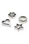 12-Piece Assorted Biscuit Cutter Silver - 4