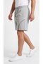 Men's Gray Color Shorts with Front Zipper Pockets, Front Piping and Back Pockets - 3