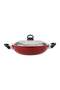 Classic. Flat Bottom Kadai Red 30cm - 2
