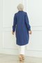 Long Hijab Tunic with Hidden Buttons - 6