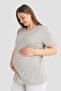 Cotton Short Sleeve Maternity T-Shirt 3-Pack – Soft and Comfortable Maternity Wear - 3
