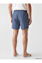 Nevavm Short Length Striped Men's Swim Shorts with Difference - 4
