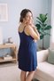 Laviana Lace Detailed Maternity and Postpartum Nightgown Set with Suspenders - 6