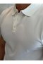 Men's Button Closure Slim Knitwear Tshirt White Eca083 - 5