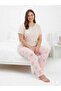 Women's Short Sleeve Plus Size Pajama Set - 2