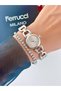 Steel Strap Minimal Case 2 Year Warranty 3 Atm Waterproof Women's Wristwatch + Bracelet Gift - 4