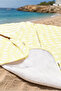 Yellow Polka Dot Striped Beach Towel - Summer White Minimalist Pool Sea Bath Beach Cover-Up - 5