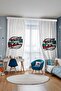 Playtime Patterned Children's Baby Room Background Curtain (Single Panel Pricing) - 2