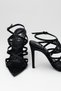 Evening Dress Sandals Heeled Evening Dress Shoes Lace-Up Shoes Thin Heel Shoes - 4