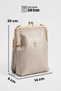Gl-002 Burslu Small Women's Shoulder Bag Clip-On Handbag Crossbody Bag Sand - 7
