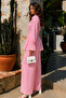 Flounced Hijab Set A9287-Çl Pink - 2