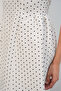 Women's Polka Dot Square Neck Short Sleeve Mini Dress 2604 - White - 5