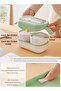 Bento Lunch Box Kids Sustainable Bento Box Leakproof Lunch Food Containers with 3 Compartments Kids Stackable Lunch Box for School Trvael Microwave Dishwasher Safe - 8