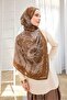 Urban Hours Flower Green Brown Mayda Shawl - 3