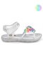 Glitter Butterfly Size 27-31 Sandals - White - 6