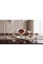Luxury Silver Footed 7-Piece Glass Dessert, Magnolia and Treat Presentation Set Dowry Box Home Gift