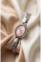 Women's Steel Watch Silver Color & Pink Dial Oval Case Special Design Vintage Old Money Luxury Elegant Stylish Women's Wristwatch |   Limited Edition 2026 - 2